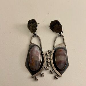 Vintage stone earrings